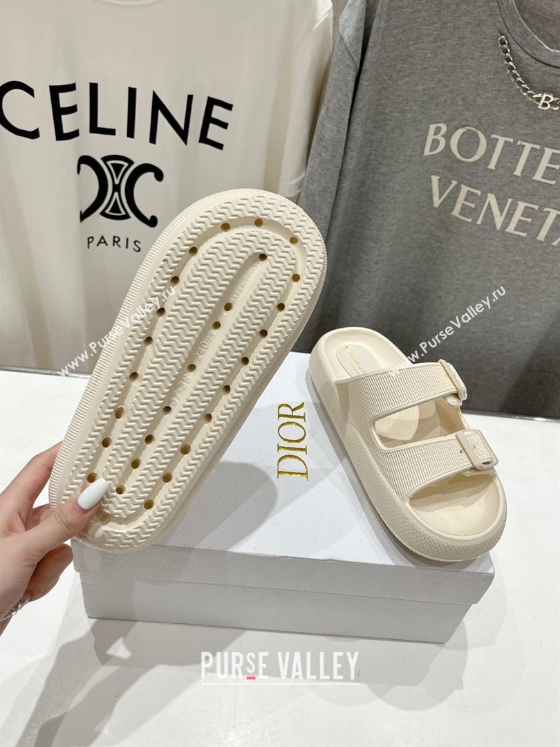 Dior Rubber Slide Sandals D71724 White 2024 (MD-24071724)