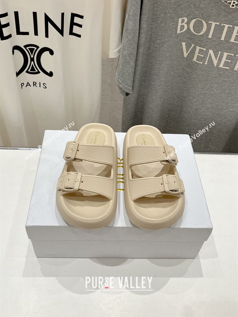 Dior Rubber Slide Sandals D71726 Beige 2024 (MD-24071726)