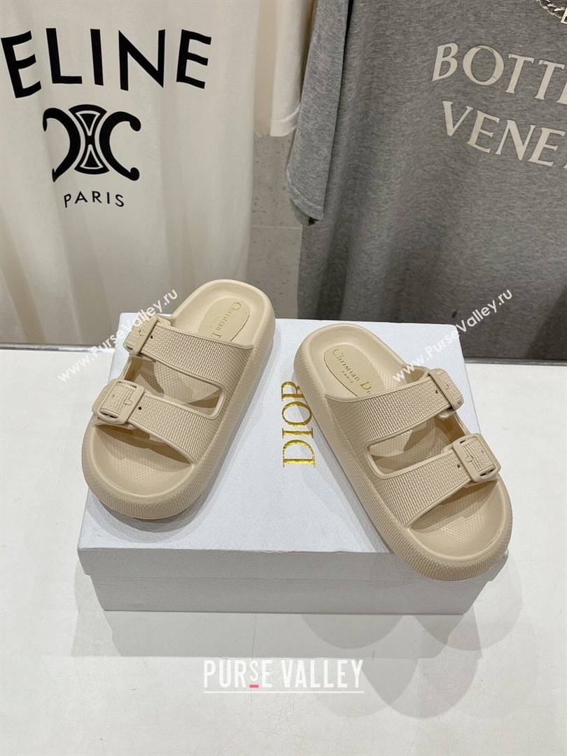 Dior Rubber Slide Sandals D71726 Beige 2024 (MD-24071726)