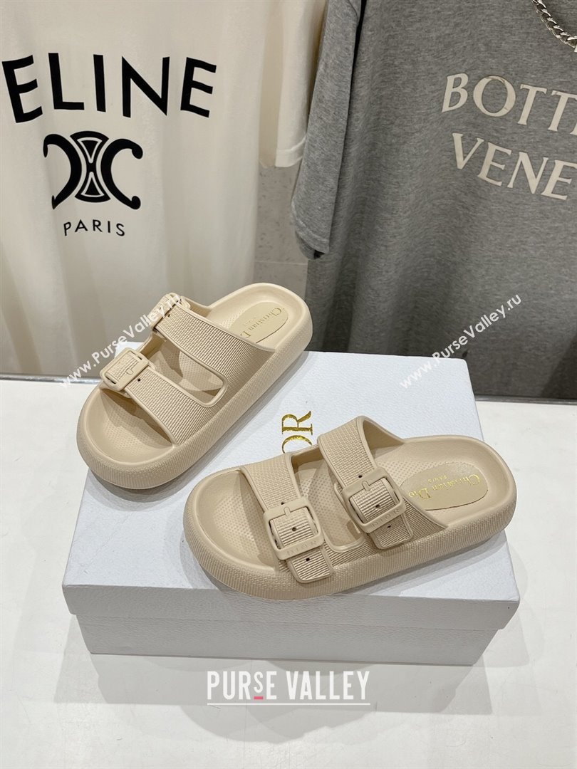 Dior Rubber Slide Sandals D71726 Beige 2024 (MD-24071726)