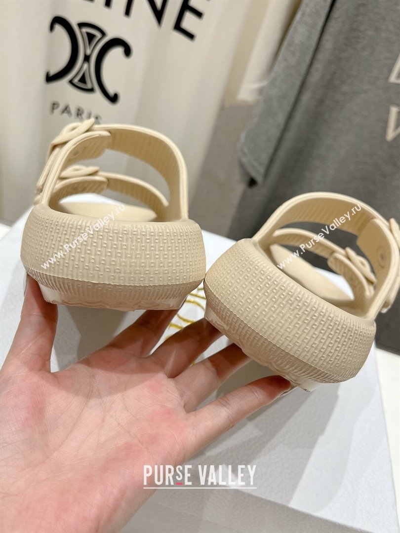 Dior Rubber Slide Sandals D71726 Beige 2024 (MD-24071726)