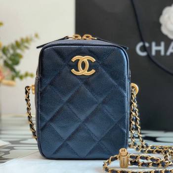 Chanel Iridescent Grained Calfskin Camera Bag AS2857 Black 2021 (JY-21101240)