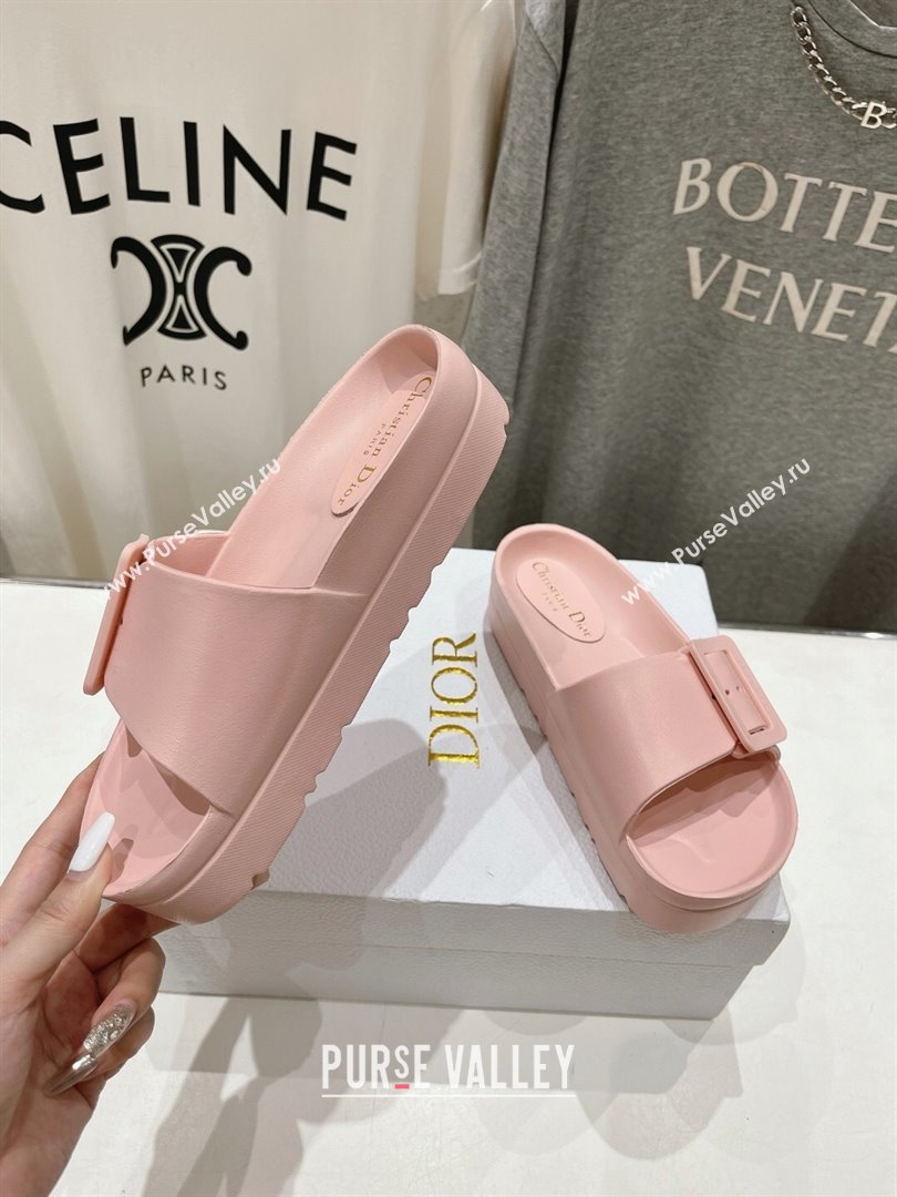 Dior Rubber Slide Sandals D71727 Pink 2024 (MD-24071727)