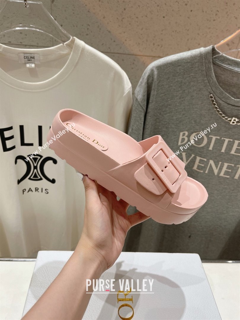 Dior Rubber Slide Sandals D71727 Pink 2024 (MD-24071727)