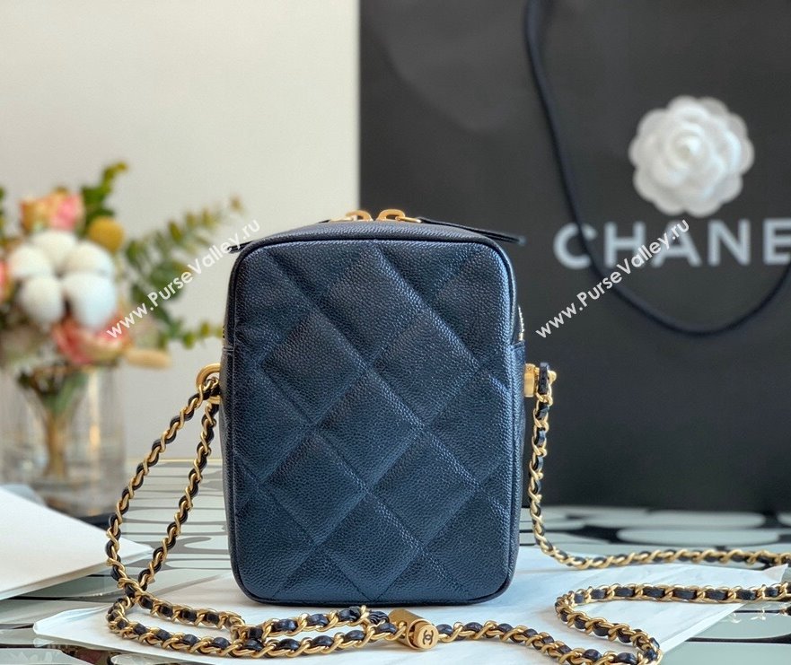 Chanel Iridescent Grained Calfskin Camera Bag AS2857 Black 2021 (JY-21101240)