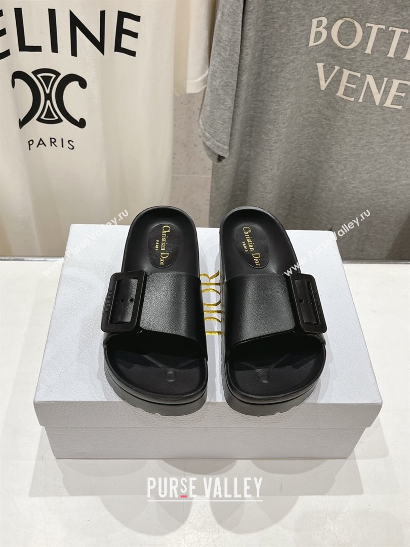 Dior Rubber Slide Sandals D71730 Black 2024 (MD-24071730)