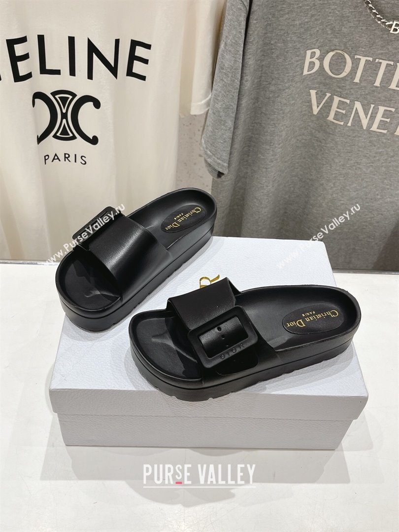 Dior Rubber Slide Sandals D71730 Black 2024 (MD-24071730)