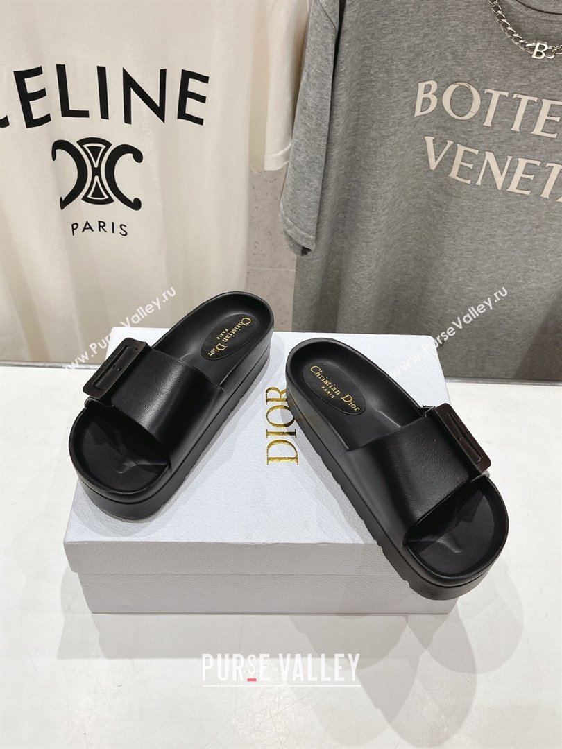 Dior Rubber Slide Sandals D71730 Black 2024 (MD-24071730)