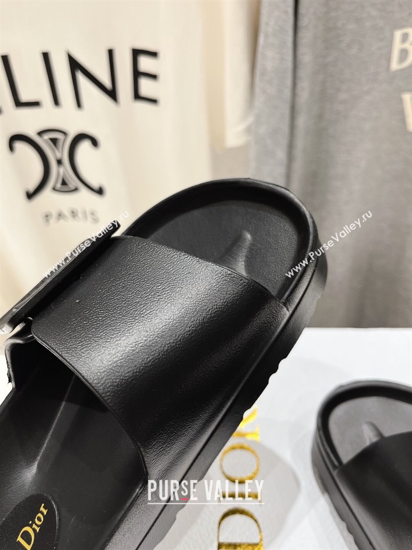 Dior Rubber Slide Sandals D71730 Black 2024 (MD-24071730)