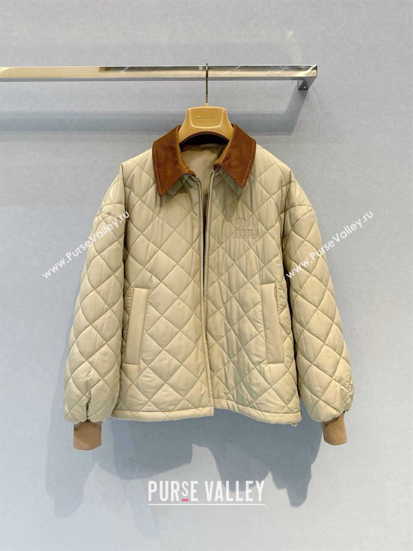 Miu Miu Padded Jacket M101720 Brown 2024 (Q-24101720)