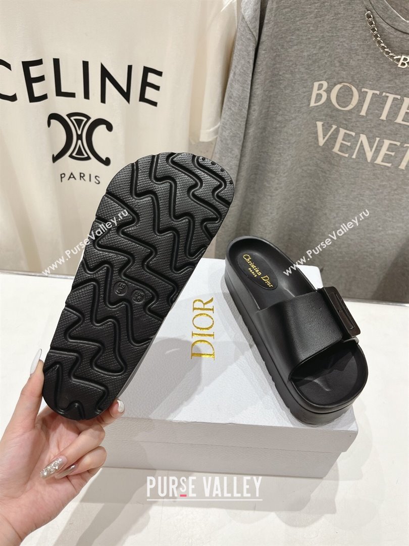 Dior Rubber Slide Sandals D71730 Black 2024 (MD-24071730)