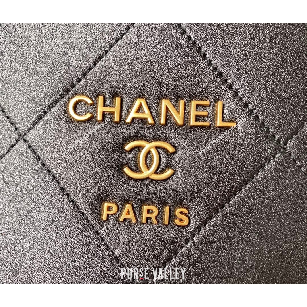 Chanel Calfskin Small Shopping Bag AS2752 Black 2021 (SSZ-21082827)