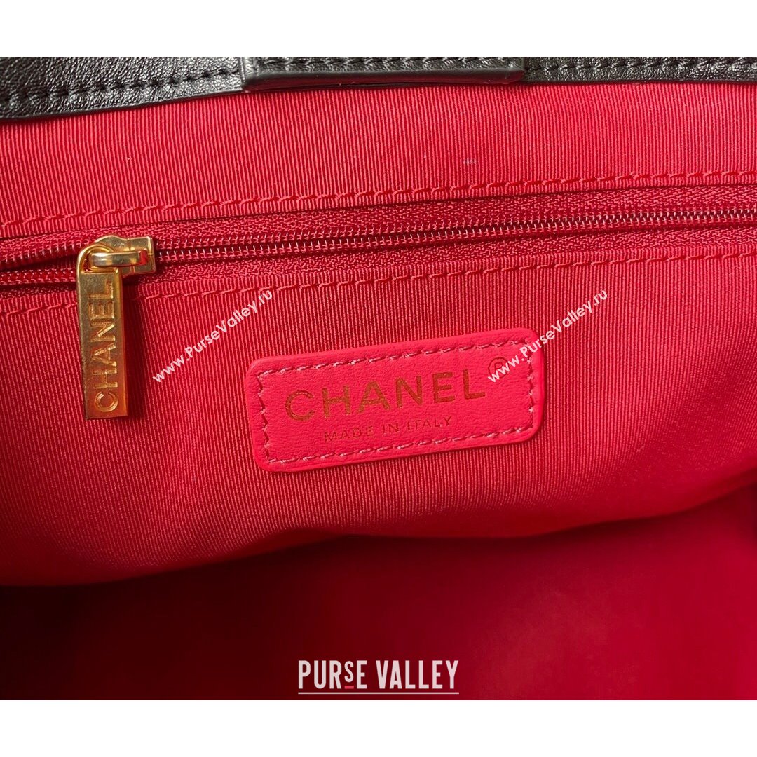 Chanel Calfskin Small Shopping Bag AS2752 Black 2021 (SSZ-21082827)