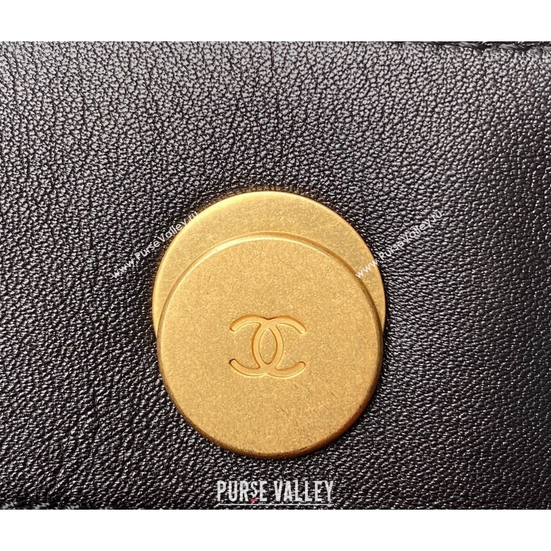 Chanel Calfskin Small Shopping Bag AS2752 Black 2021 (SSZ-21082827)