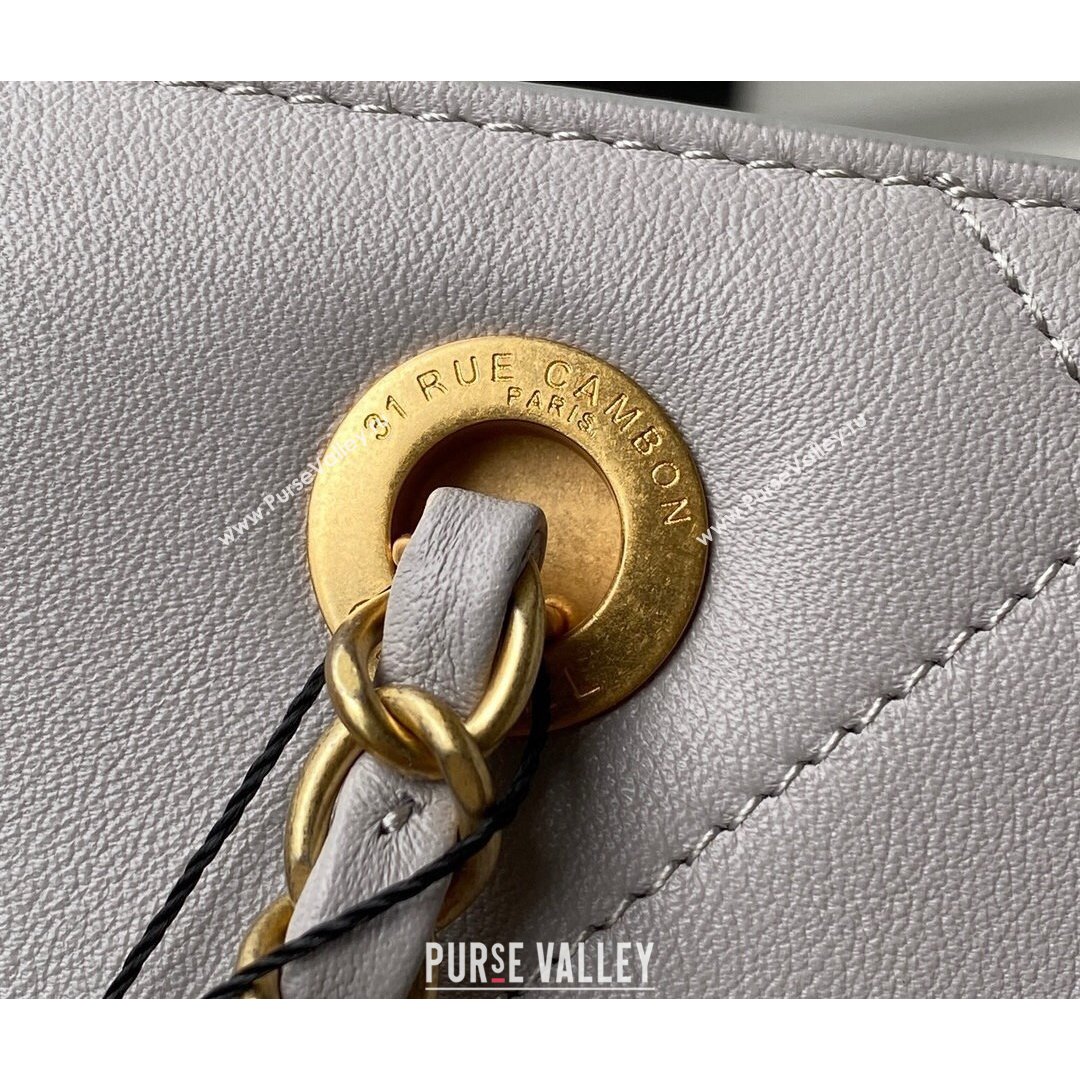 Chanel Calfskin Small Shopping Bag AS2752 Gray 2021 (SSZ-21082826)