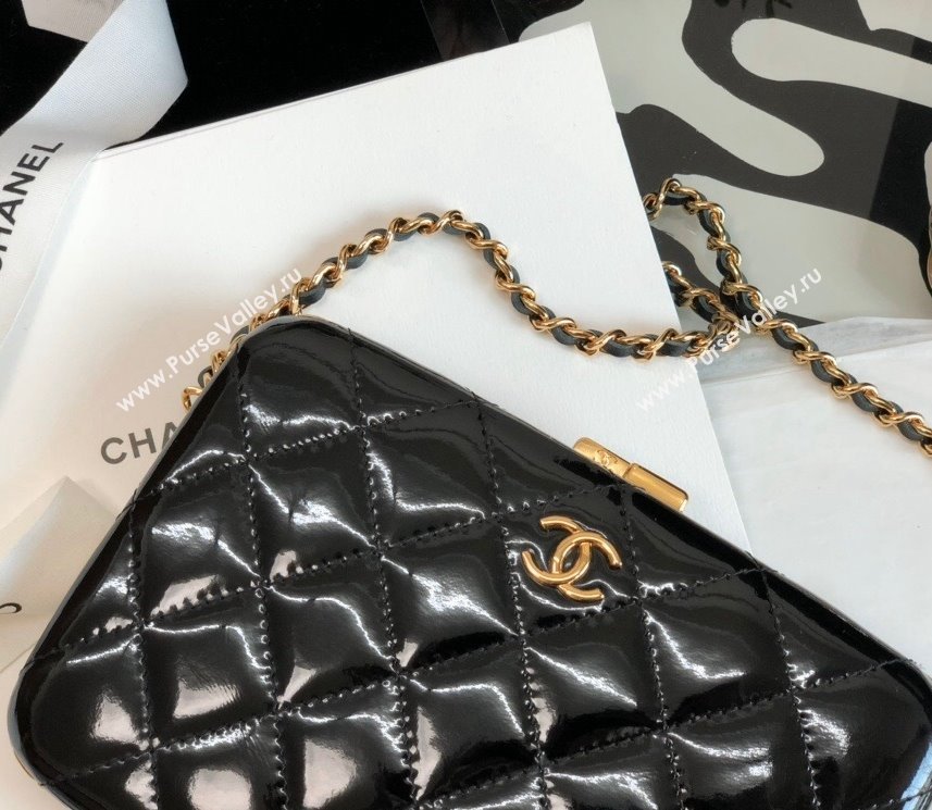 Chanel Goatskin Box Clutch with Chain AP2283 Black 2021 (JY-21101246)