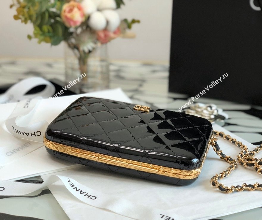 Chanel Goatskin Box Clutch with Chain AP2283 Black 2021 (JY-21101246)