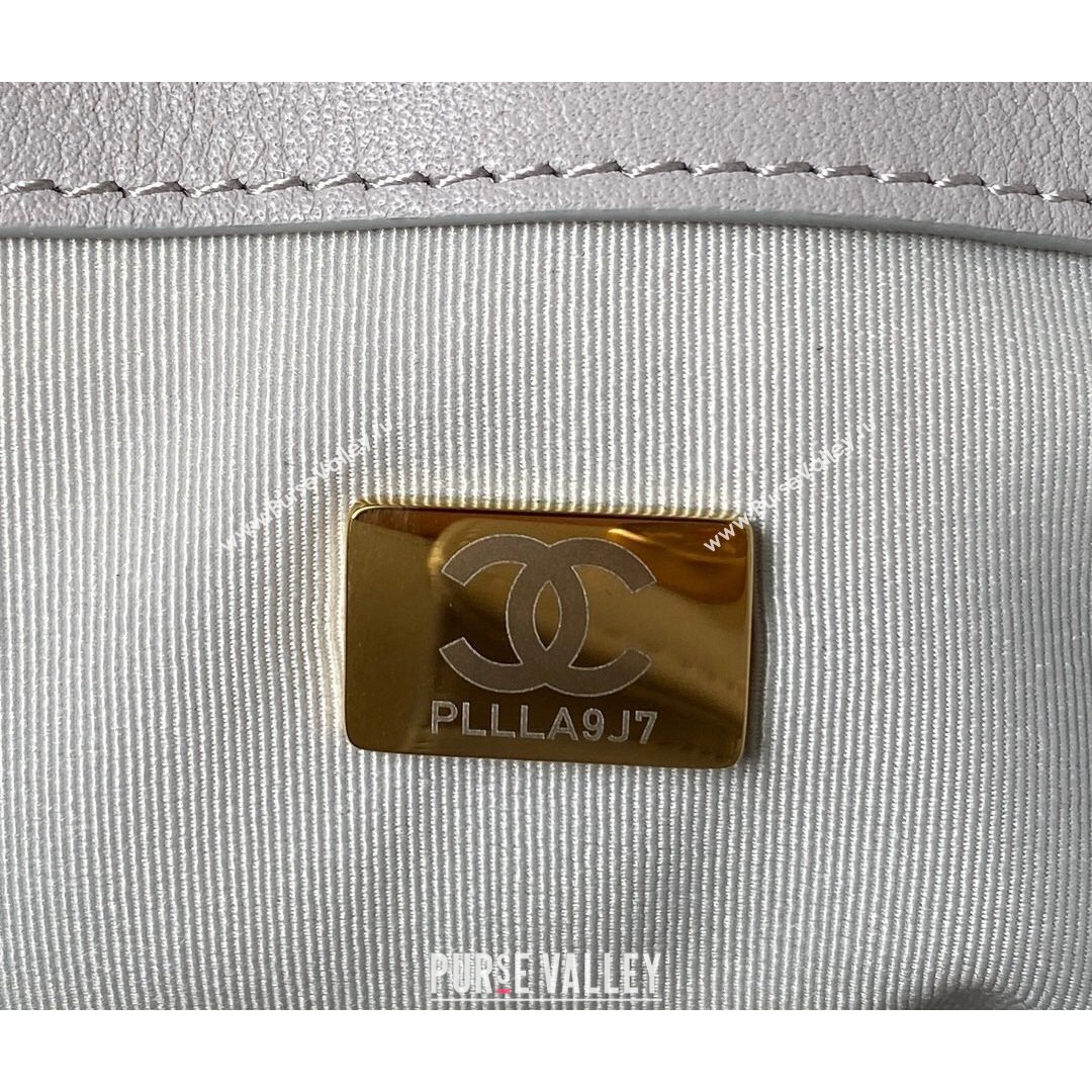 Chanel Calfskin Small Shopping Bag AS2752 Gray 2021 (SSZ-21082826)