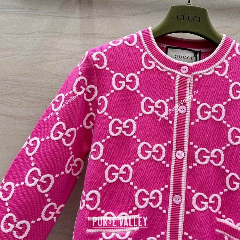 Gucci GG Cardigan G051735 Pink 2024 (Q-24051735)