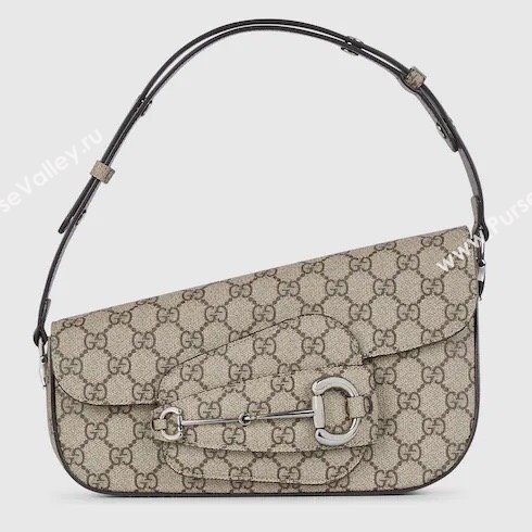 Gucci Horsebit 1955 GG Canvas Shoulder Bag 764155 Beige 2023 (DLH-231128115)