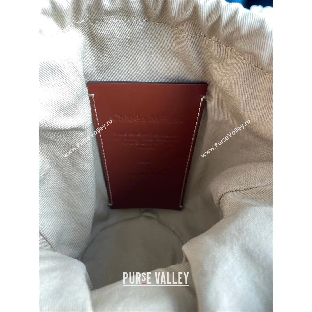 Chloe Small Woody Basket Bag Beige/White 2021 03 (SSZ-21082805)