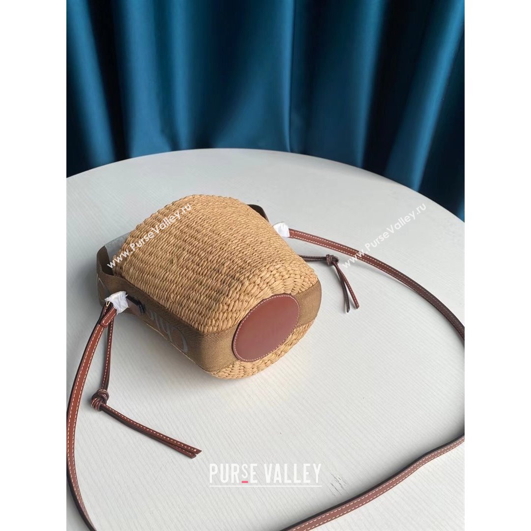 Chloe Small Woody Basket Bag Brown/Beige 2021 02 (SSZ-21082804)