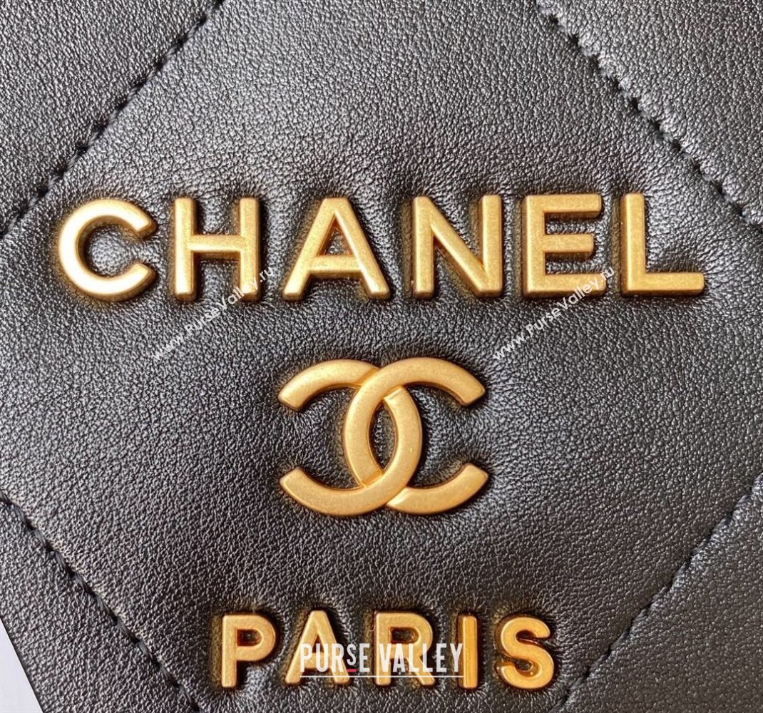Chanel Calfskin Small Bowling Bag AS2749 Black 2021 (JY-21101250)