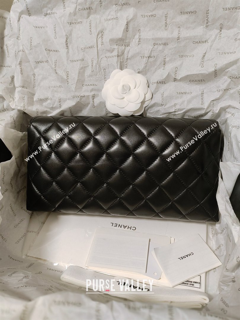 Chanel Lambskin Clutch with Imitation Pearls AS4455 Black 2023 (JY-23120702)