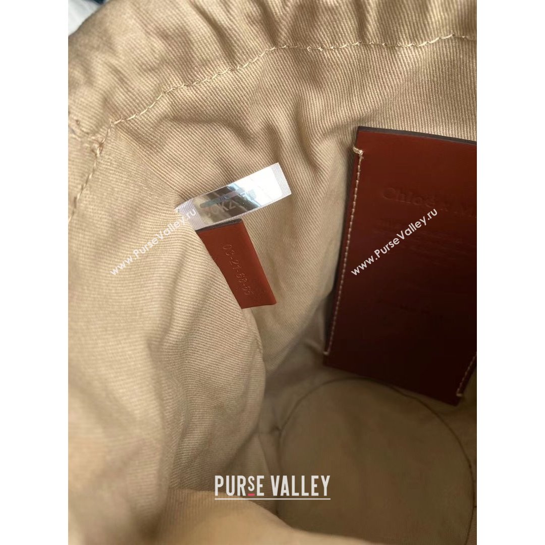 Chloe Small Woody Basket Bag Brown/Beige 2021 02 (SSZ-21082804)