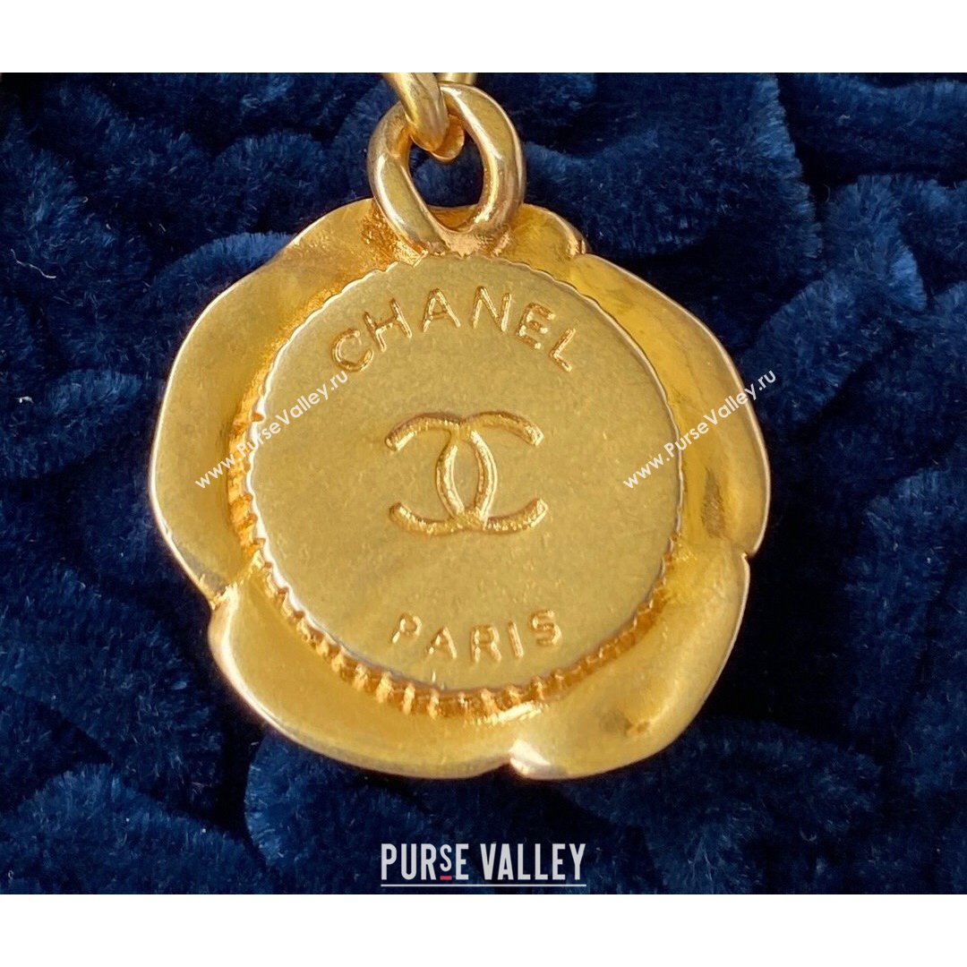 Chanel Camellia Velvet Mini Squre Flap Bag  AS2619 Navy Blue 2021 (SSZ-21082829)