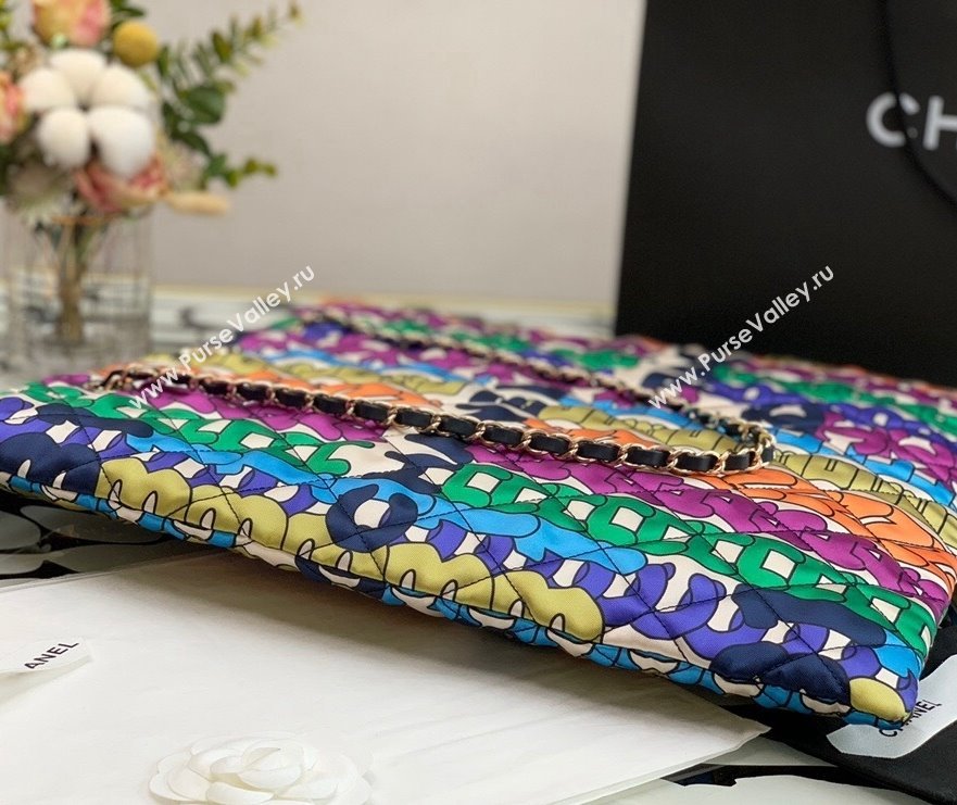 Chanel Printed Fabric Multicolor Shopping Bag AS2896 2021 (XING-21101264)