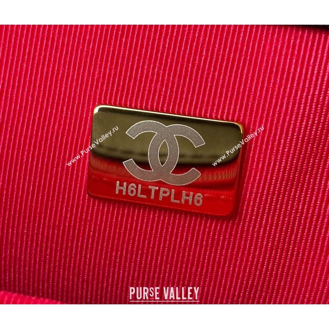 Chanel Camellia Velvet Mini Squre Flap Bag  AS2619 Black 2021 (SSZ-21082828)