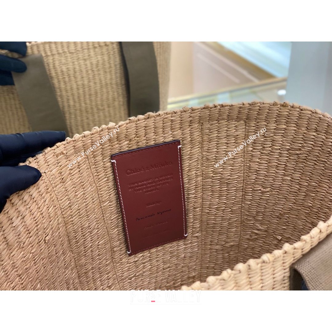Chloe Large Woody Basket Bag Brown/Beige 2021 04 (NA-21082806)