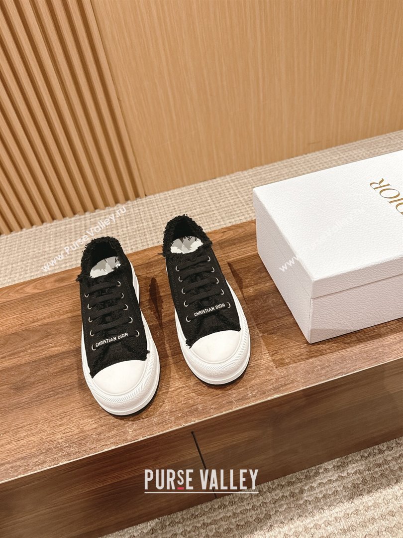 Dior WalknDior Sneakers with embroidery Logo Black 2024 (KL-24070603)