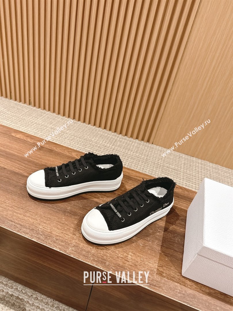 Dior WalknDior Sneakers with embroidery Logo Black 2024 (KL-24070603)