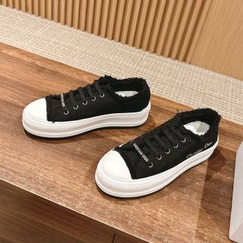 Dior WalknDior Sneakers with embroidery Logo Black 2024 (KL-24070603)