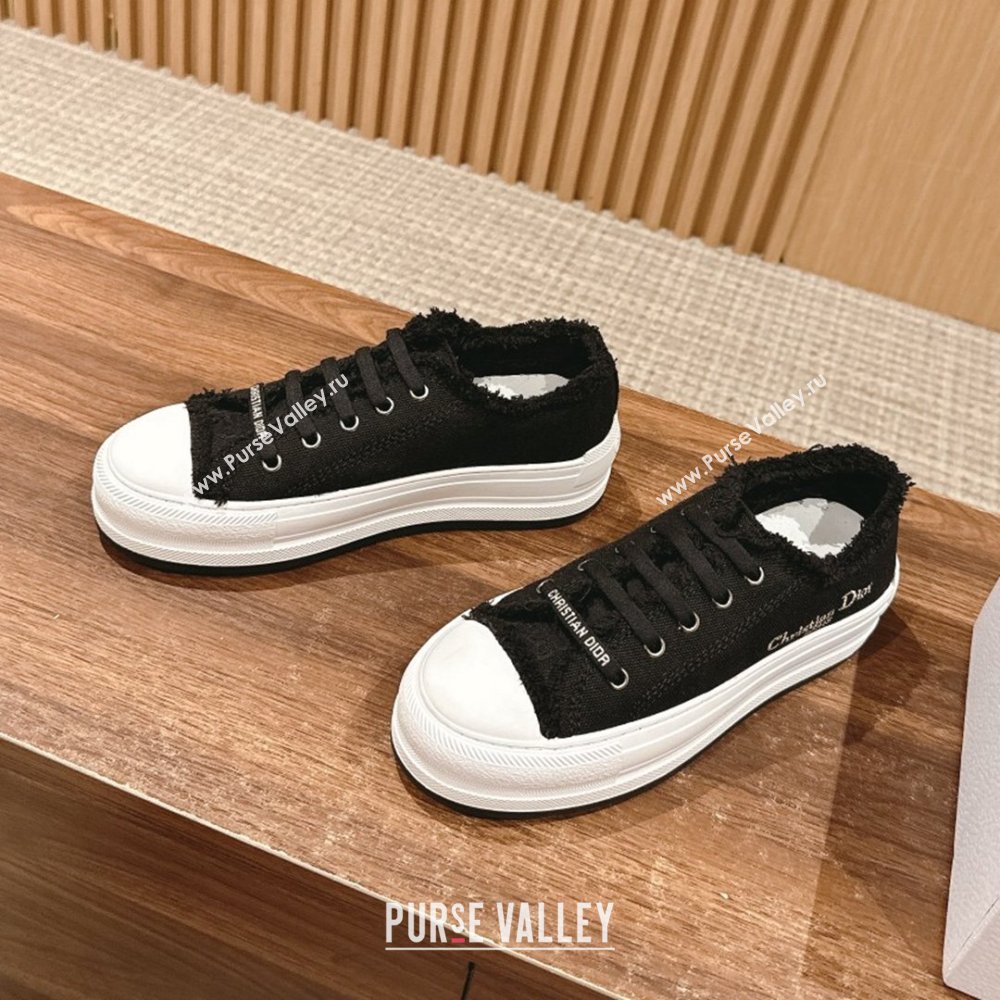 Dior WalknDior Sneakers with embroidery Logo Black 2024 (KL-24070603)