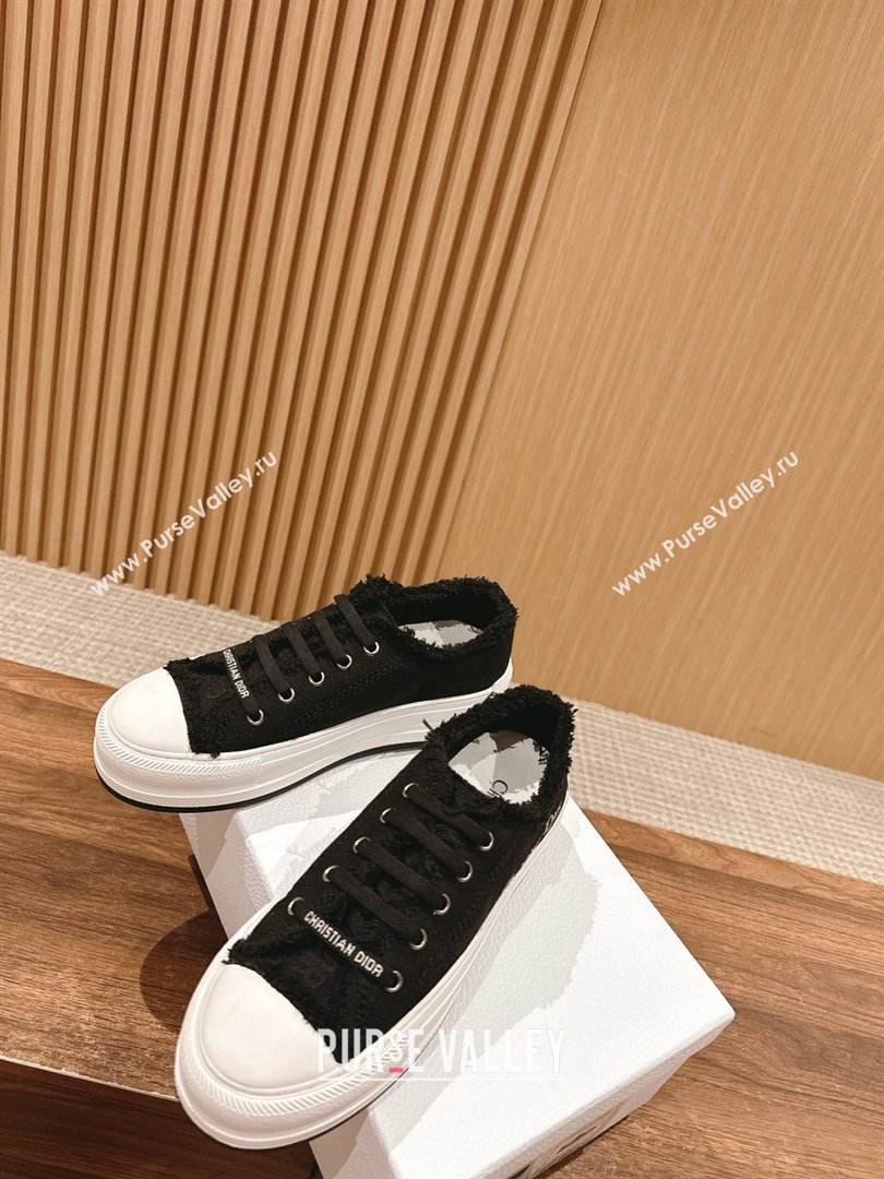 Dior WalknDior Sneakers with embroidery Logo Black 2024 (KL-24070603)