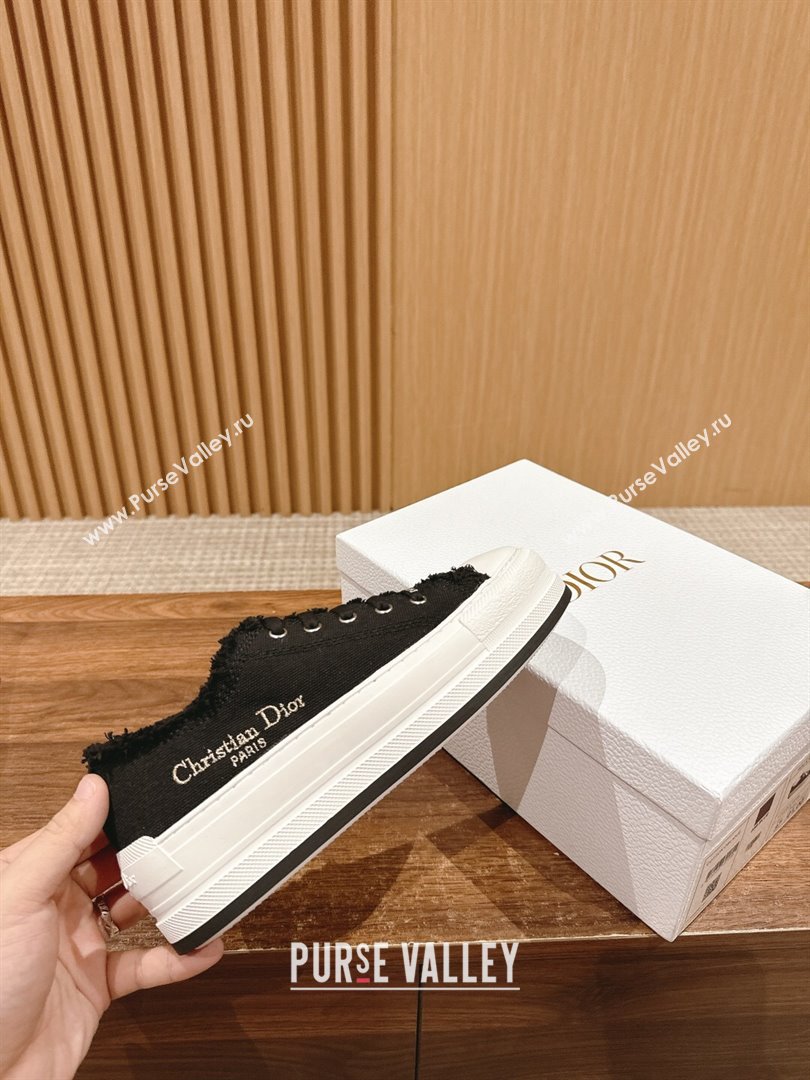 Dior WalknDior Sneakers with embroidery Logo Black 2024 (KL-24070603)