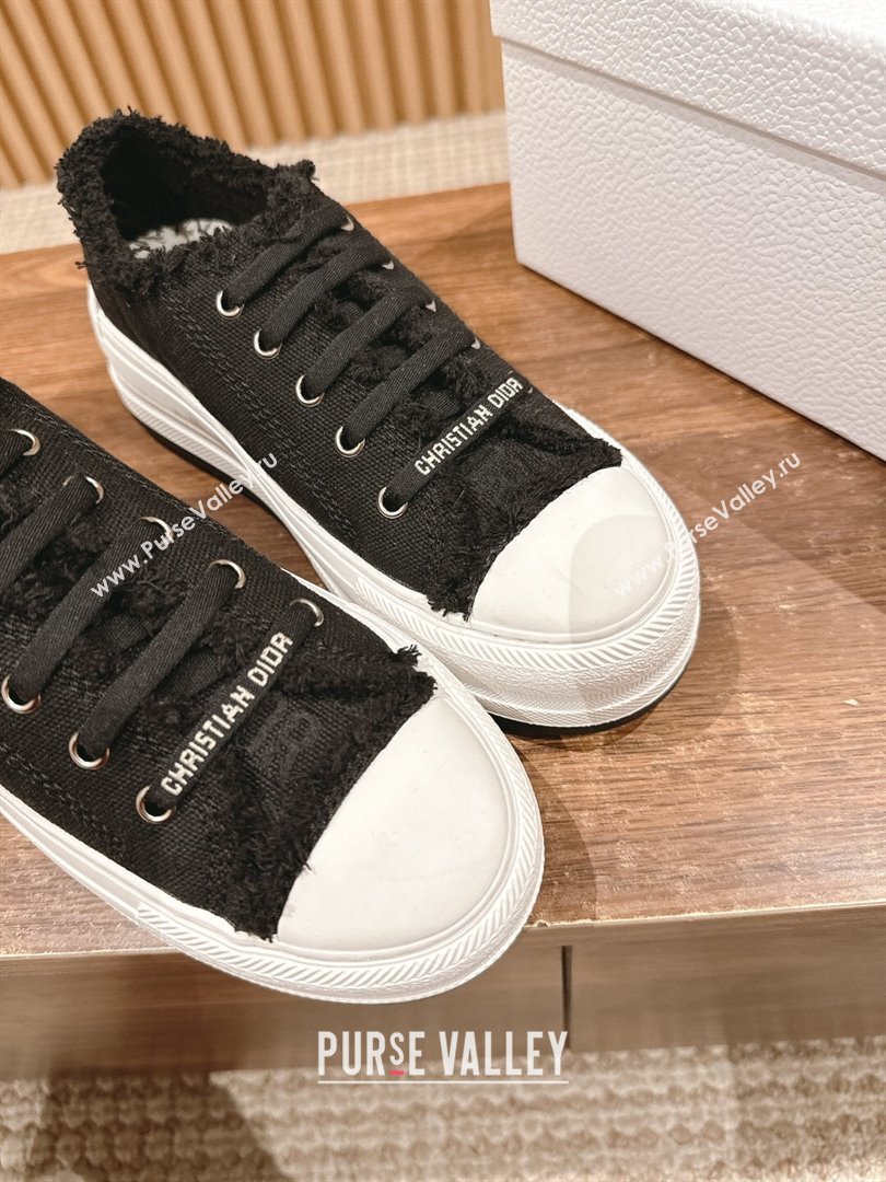 Dior WalknDior Sneakers with embroidery Logo Black 2024 (KL-24070603)