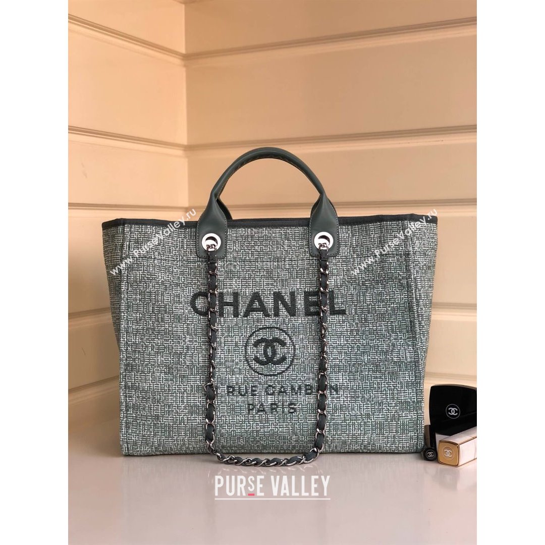 Chanel Deauville Large Shopping Bag Gray 2021 01 (YD-21082830)