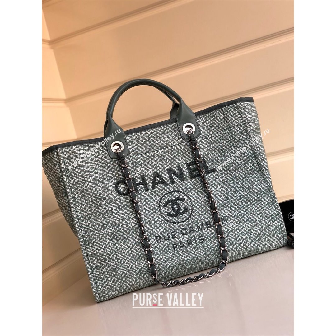 Chanel Deauville Large Shopping Bag Gray 2021 01 (YD-21082830)