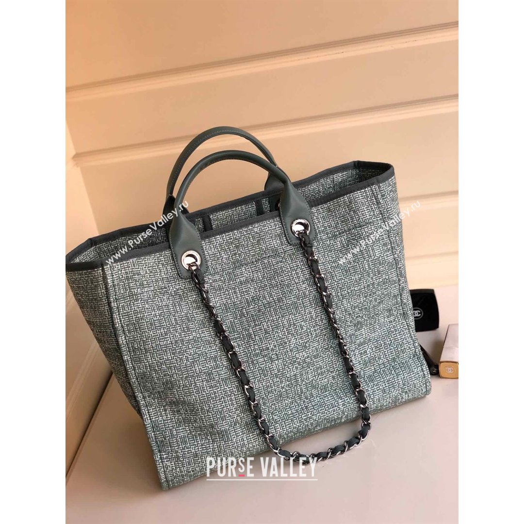 Chanel Deauville Large Shopping Bag Gray 2021 01 (YD-21082830)