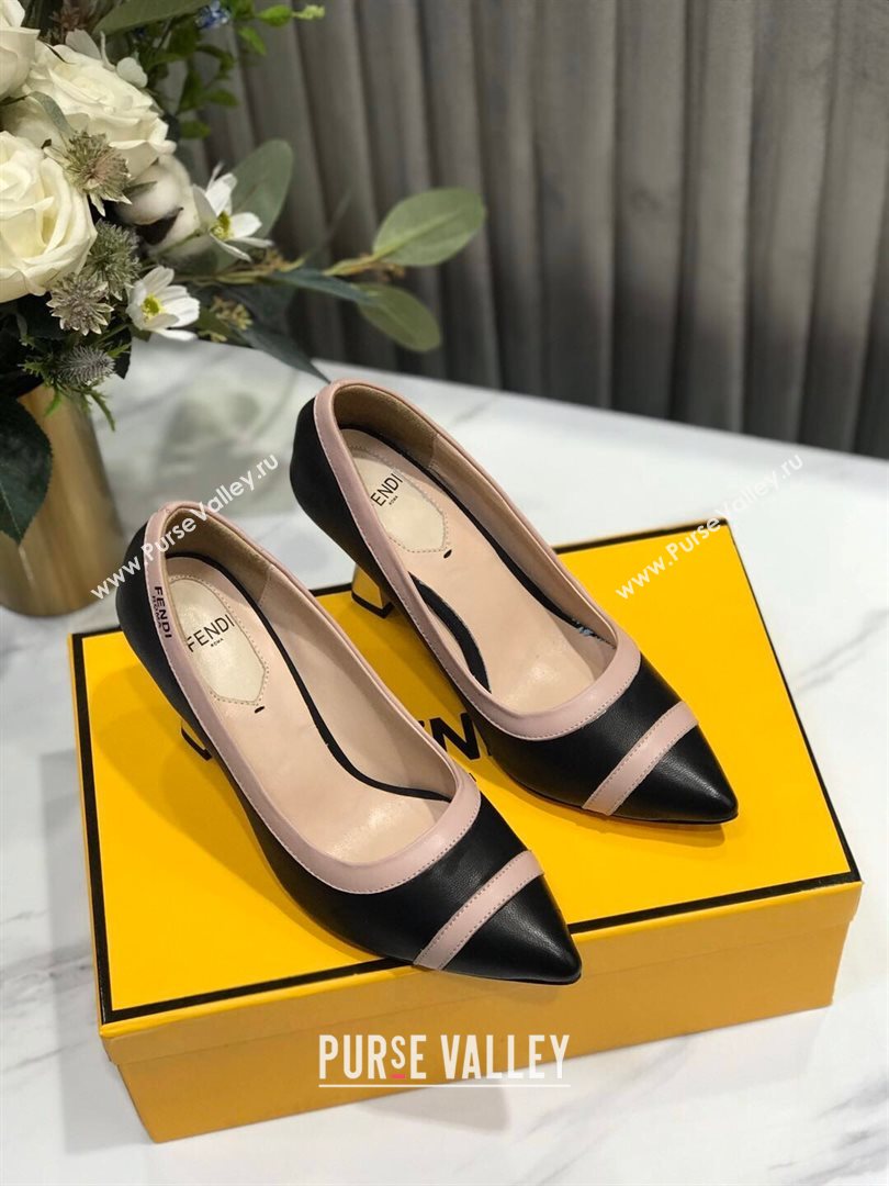 Fendi Colibri Calfskin Pumps 9.5cm Black 2020 (MD-20122146)