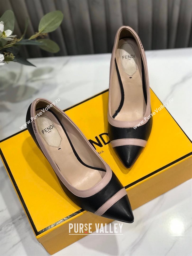 Fendi Colibri Calfskin Pumps 9.5cm Black 2020 (MD-20122146)