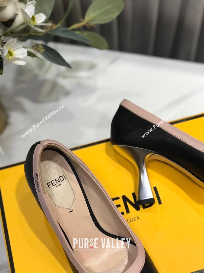 Fendi Colibri Calfskin Pumps 9.5cm Black 2020 (MD-20122146)