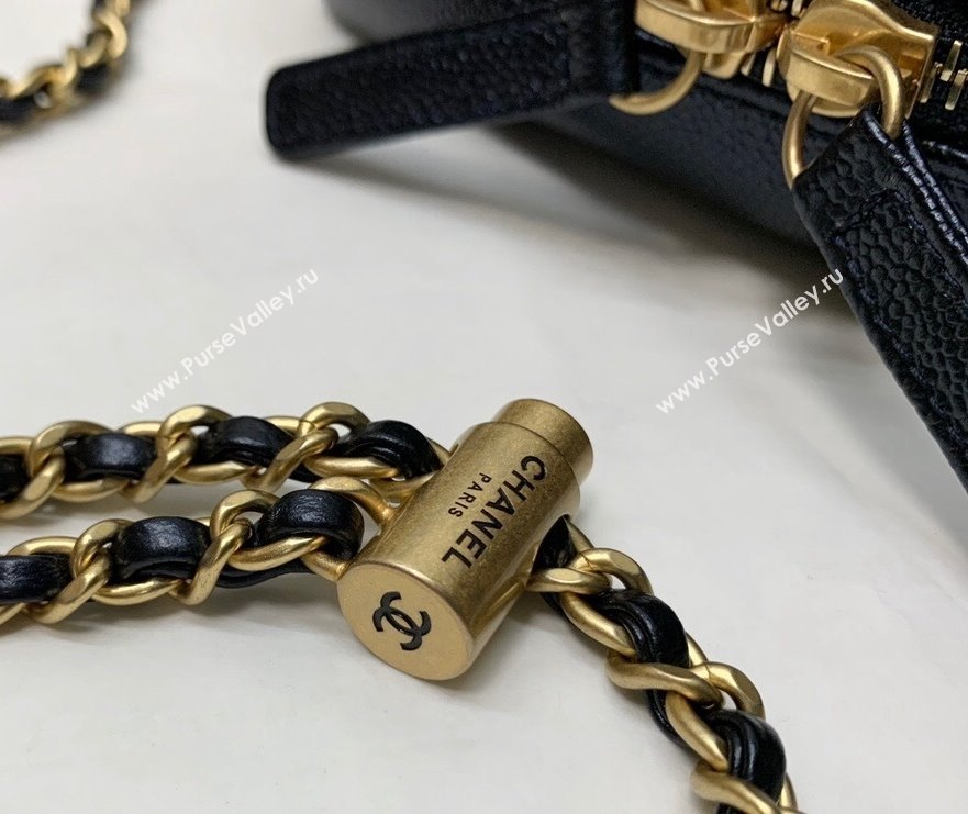Chanel Iridescent Grained Calfskin Camera Bag AS2856 Black 2021 (XING-21101271)