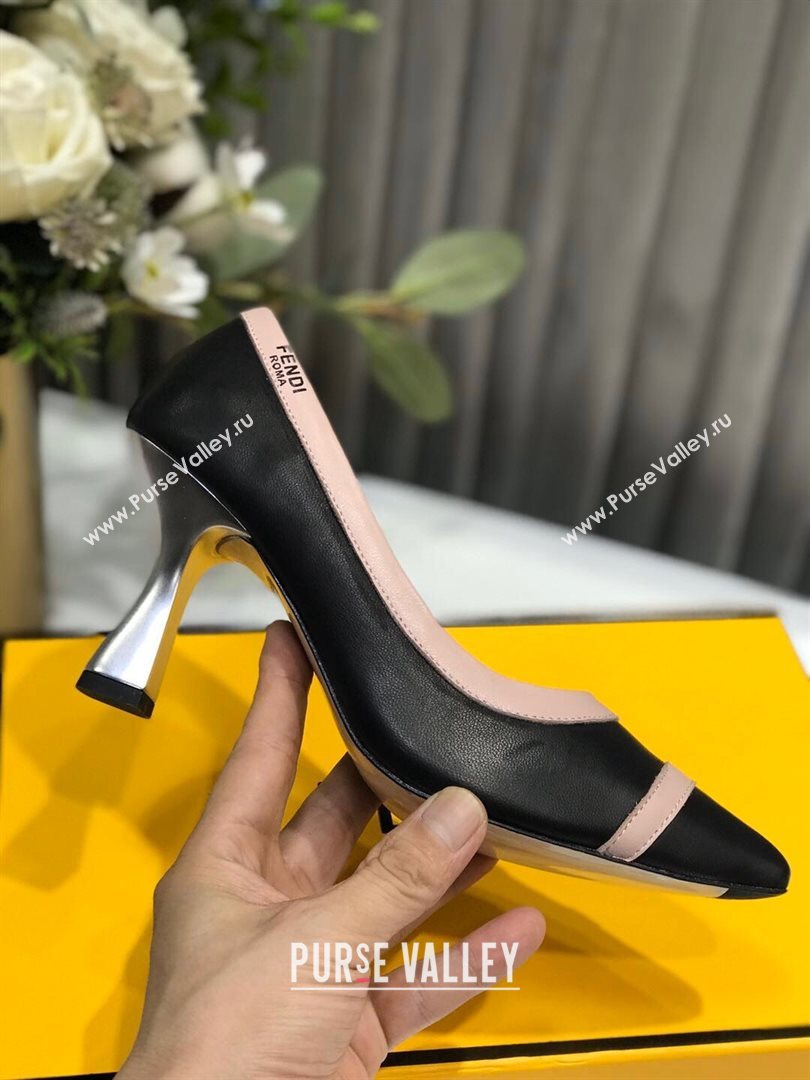 Fendi Colibri Calfskin Pumps 9.5cm Black 2020 (MD-20122146)