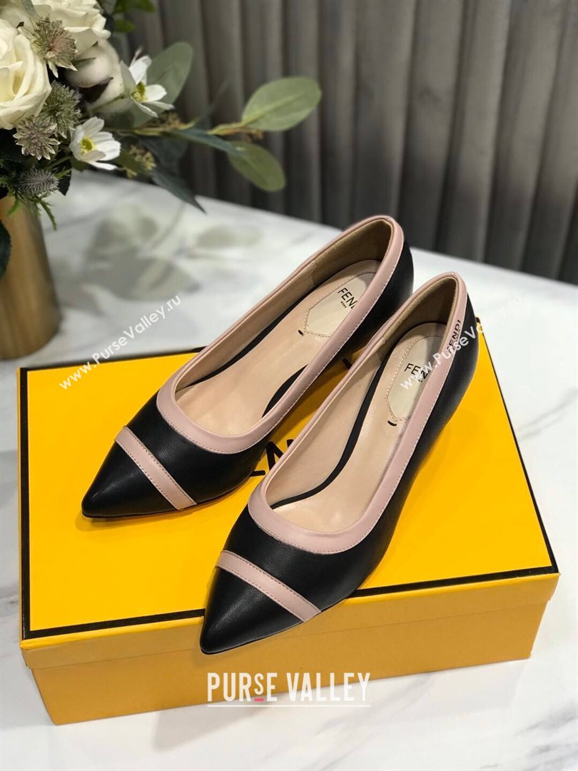 Fendi Colibri Calfskin Pumps 5.5cm Black 2020 (MD-20122147)