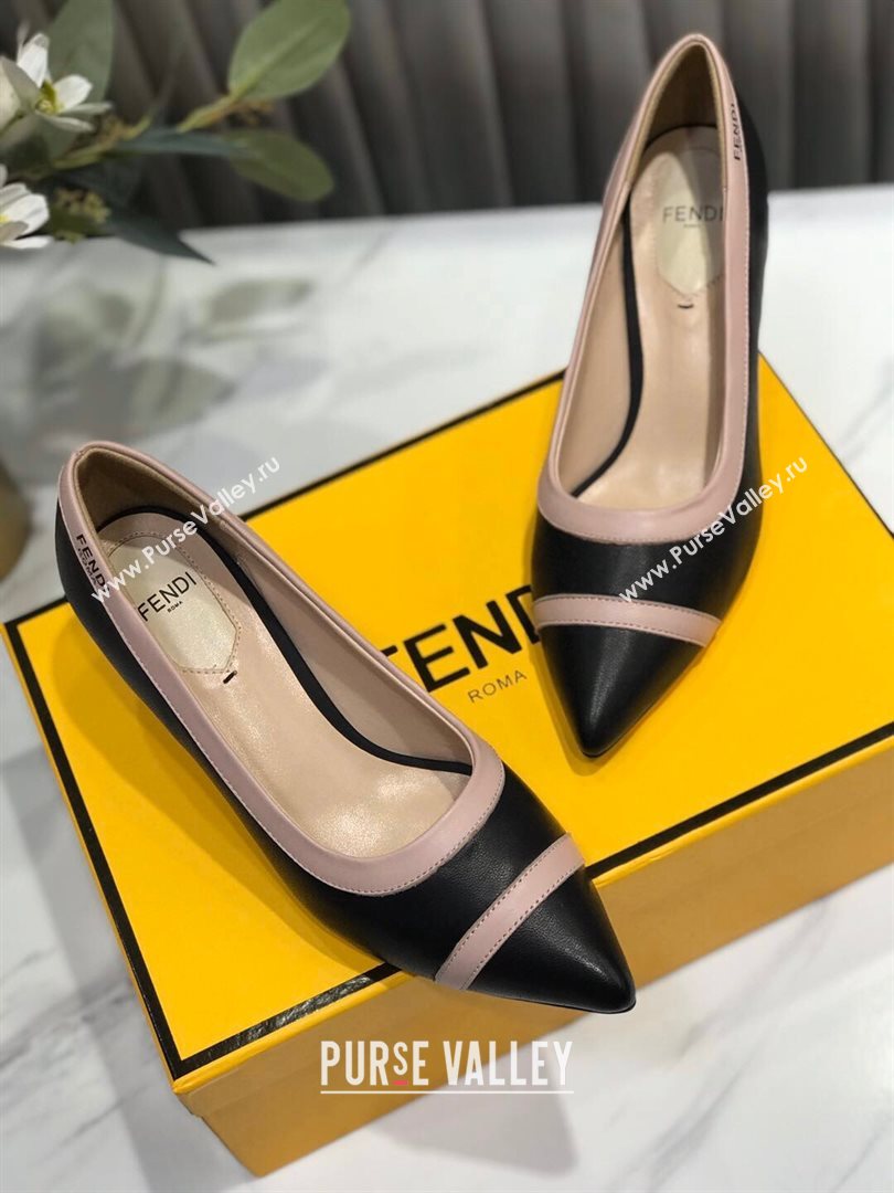 Fendi Colibri Calfskin Pumps 5.5cm Black 2020 (MD-20122147)